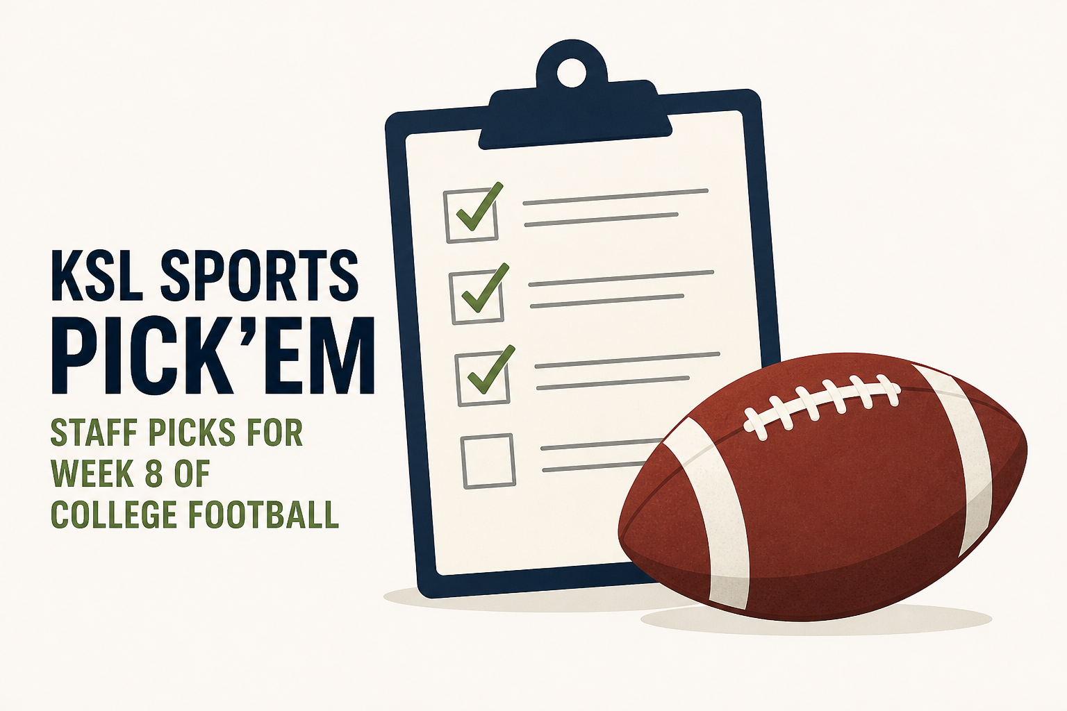 KSL Sports Pick'em: Staff picks for Week 8 of college football