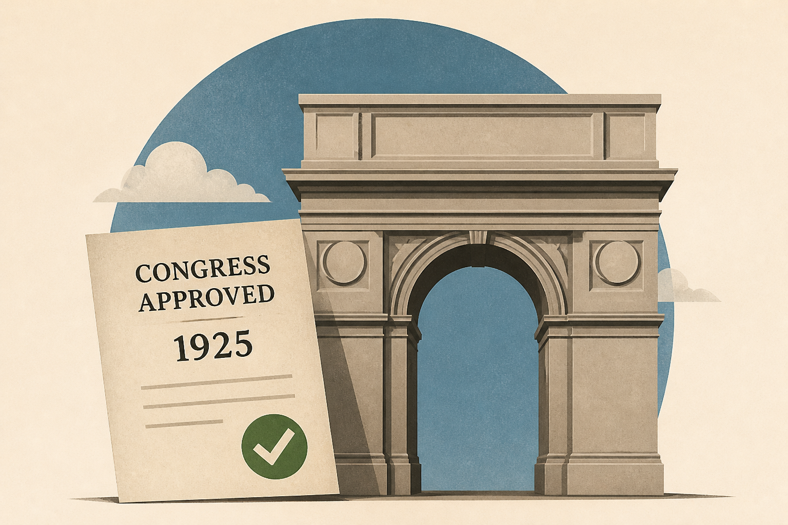 Trump insists that Congress approved his ‘triumphal’ arch … in 1925