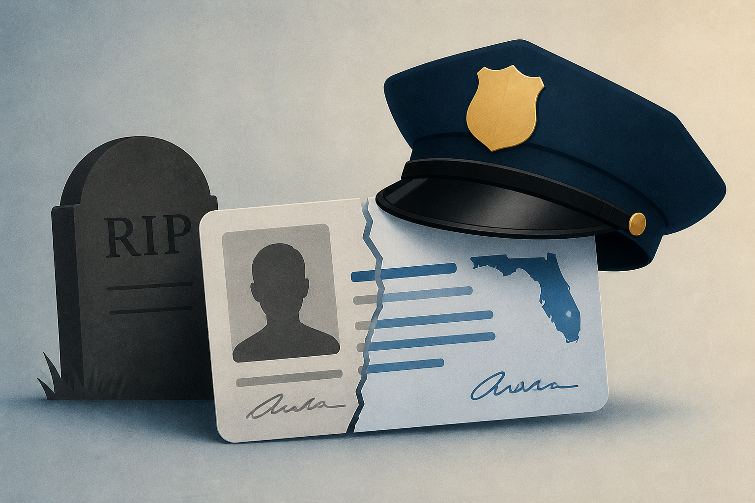Florida police officer accused of taking over dead man's identification