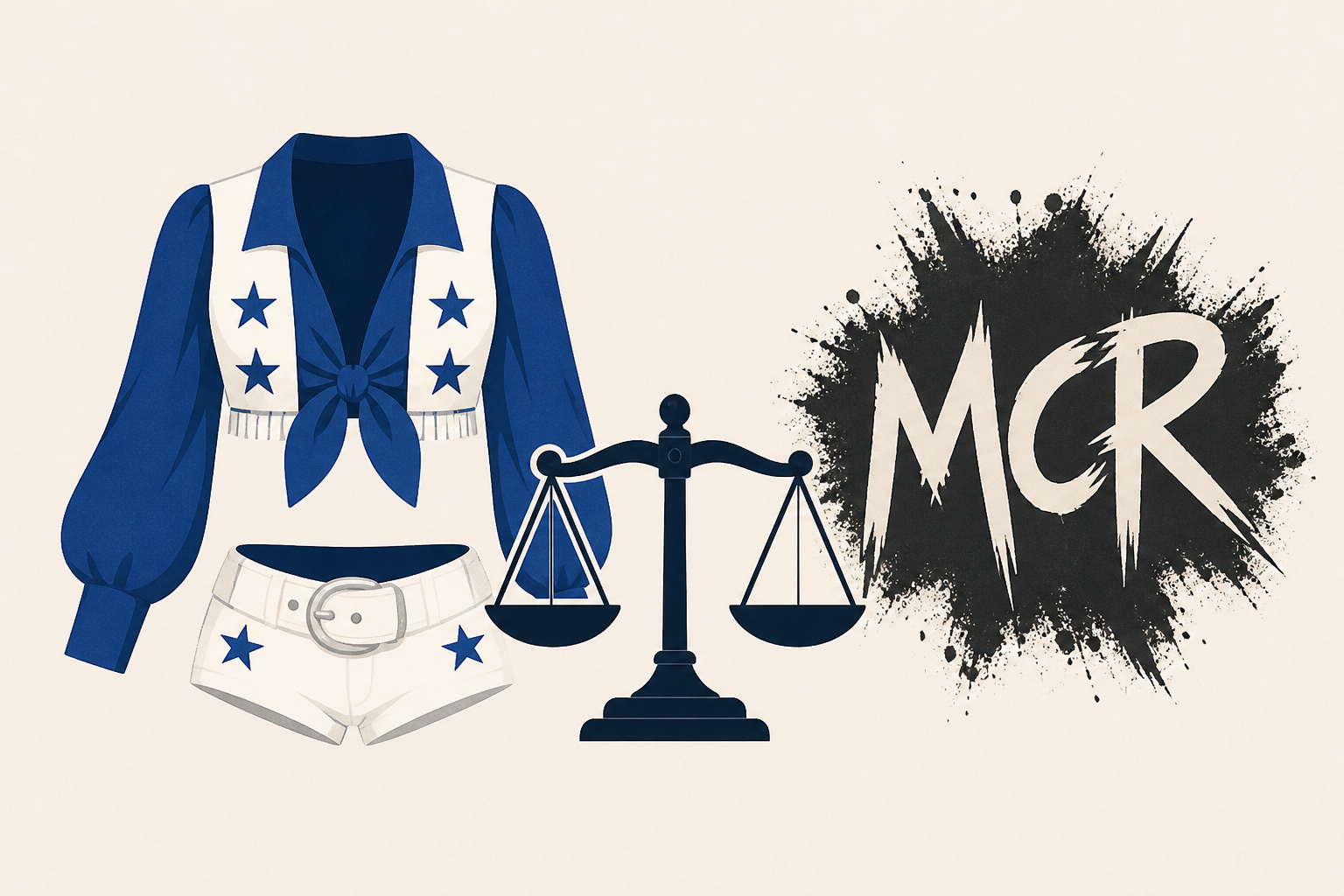 Dallas Cowboys Cheerleaders Ignite Legal War With My Chemical Romance Over Fake Uniforms