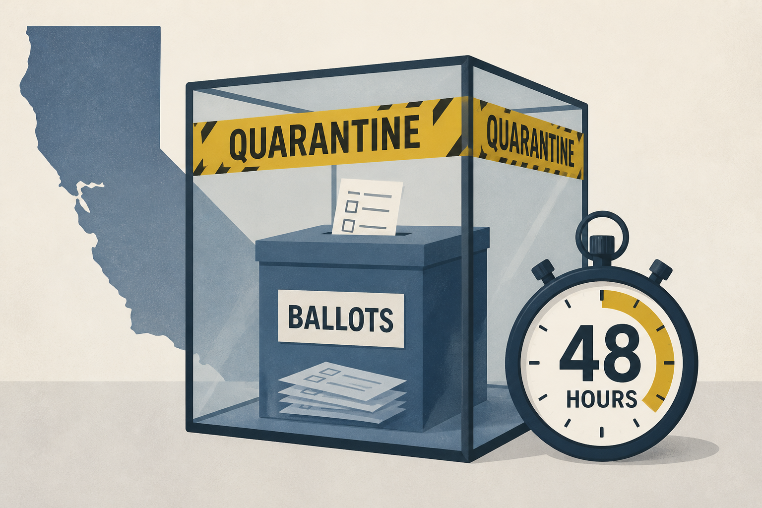 DOJ tells California registrars to quarantine ballots within 48 hours