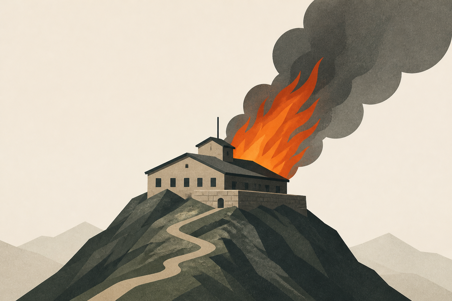 Hitler's Eagle's Nest retreat, Kehlsteinhaus, catches fire