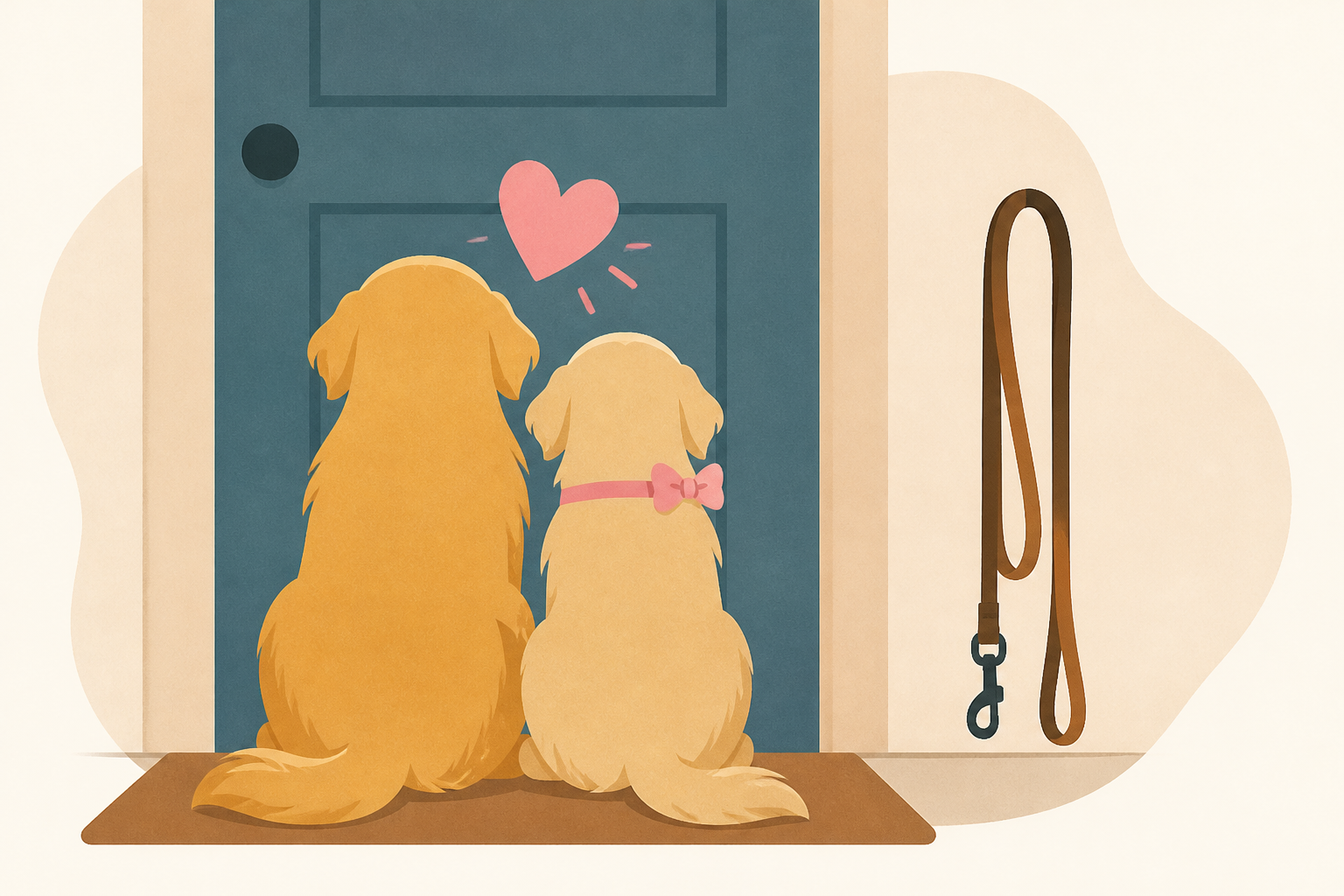 Golden Retriever Refuses To Go for a Walk Without His Girlfriend, and It's Too Sweet