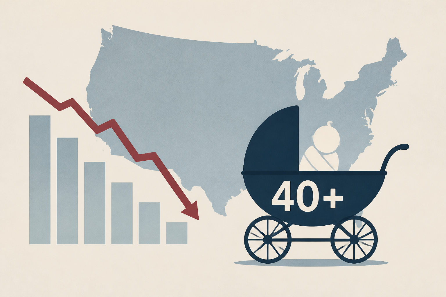 U.S. birth rate drops to record low, but older women are having more babies