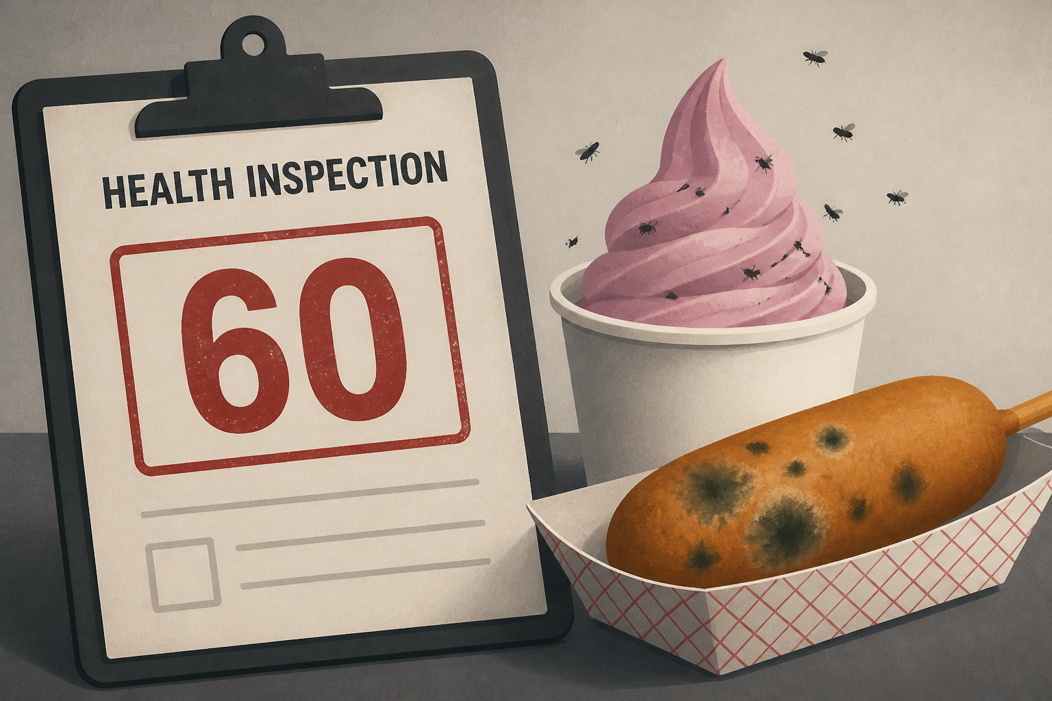 Homewood restaurant scores 60; other inspections reveal gnats in frozen yogurt, moldy corn dogs