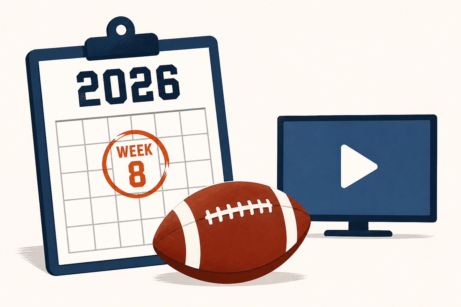 College football schedule 2026: What to watch in Week 8, TV channels, streaming