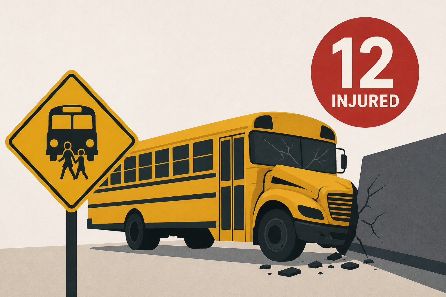 Salem High School bus crash leaves 12 injured