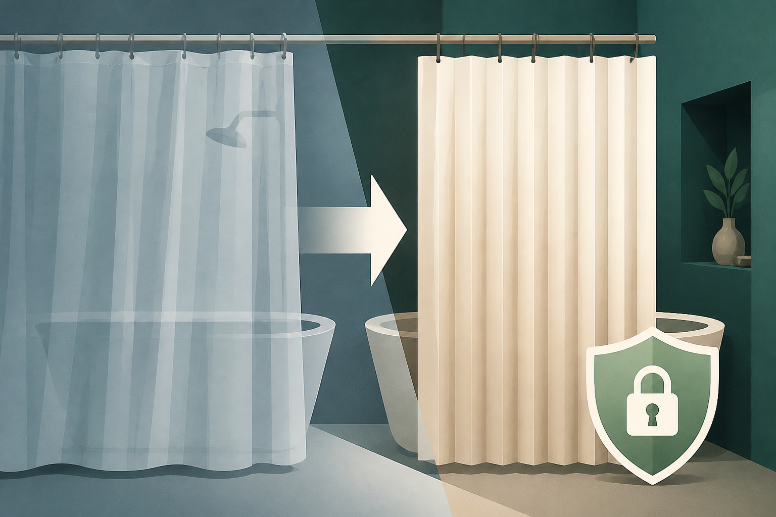 Swap The Bathtub Curtain: Add Privacy With An Amazon Alternative
