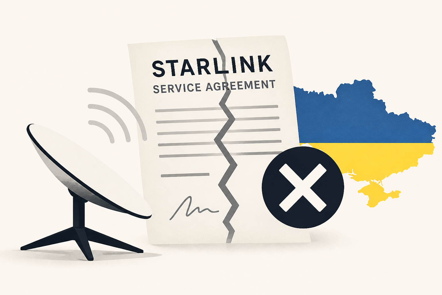 Musk claims Ukraine violated Starlink service agreement
