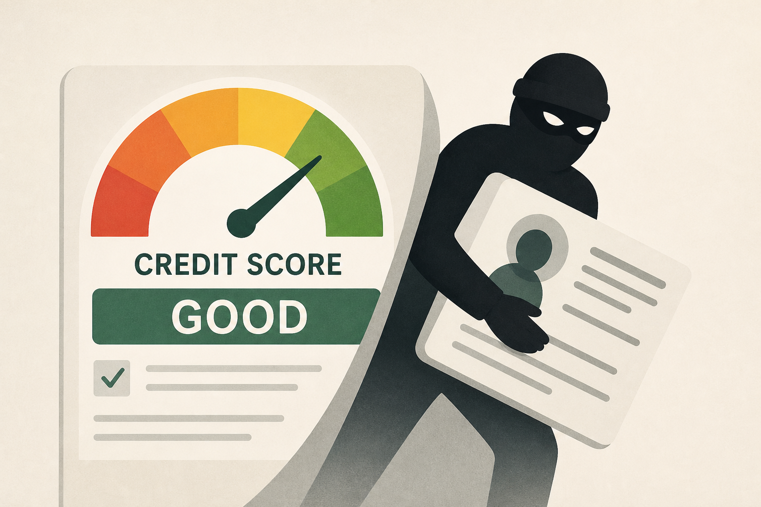 Your credit can look normal while someone steals your identity