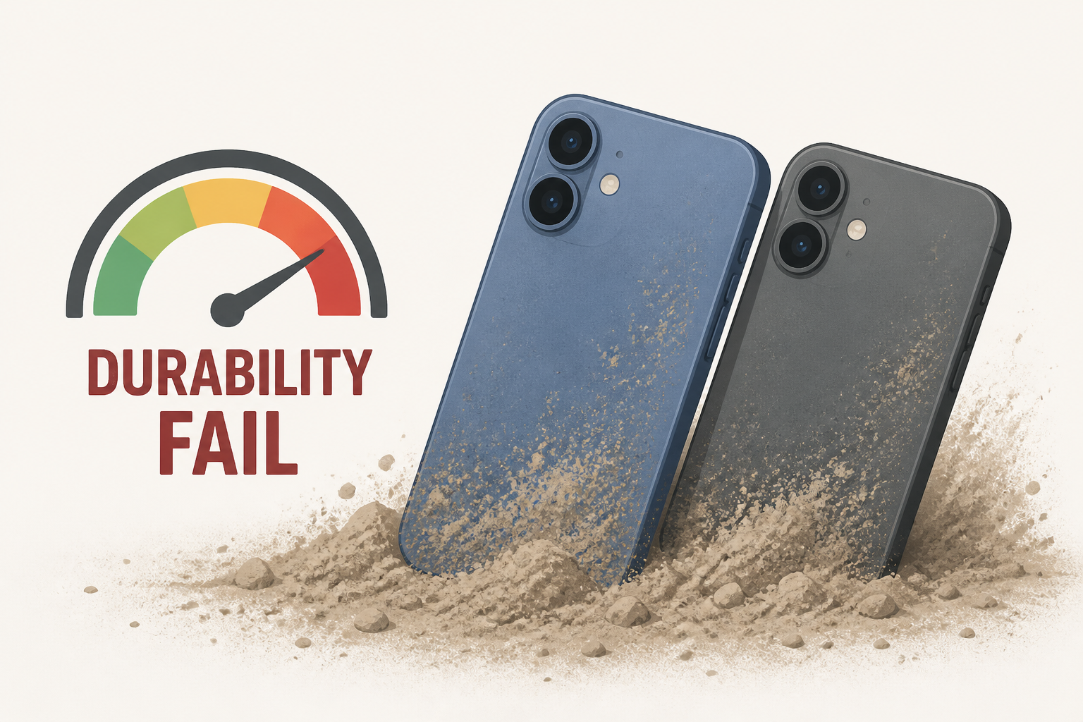 iPhone Duo Fails JerryRigEverything's Dusty Durability Test