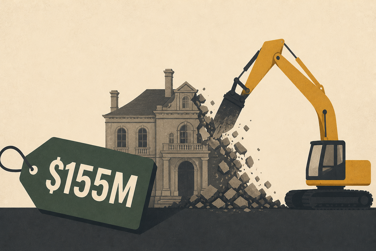 He Bought a Mansion for $155M, Had It Torn Down