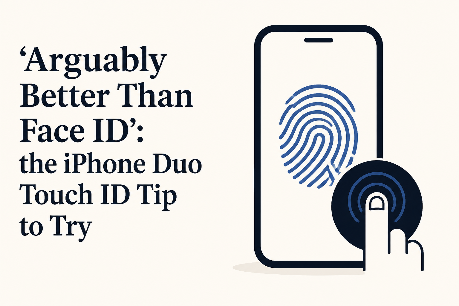 'Arguably Better Than Face ID': the iPhone Duo Touch ID Tip to Try