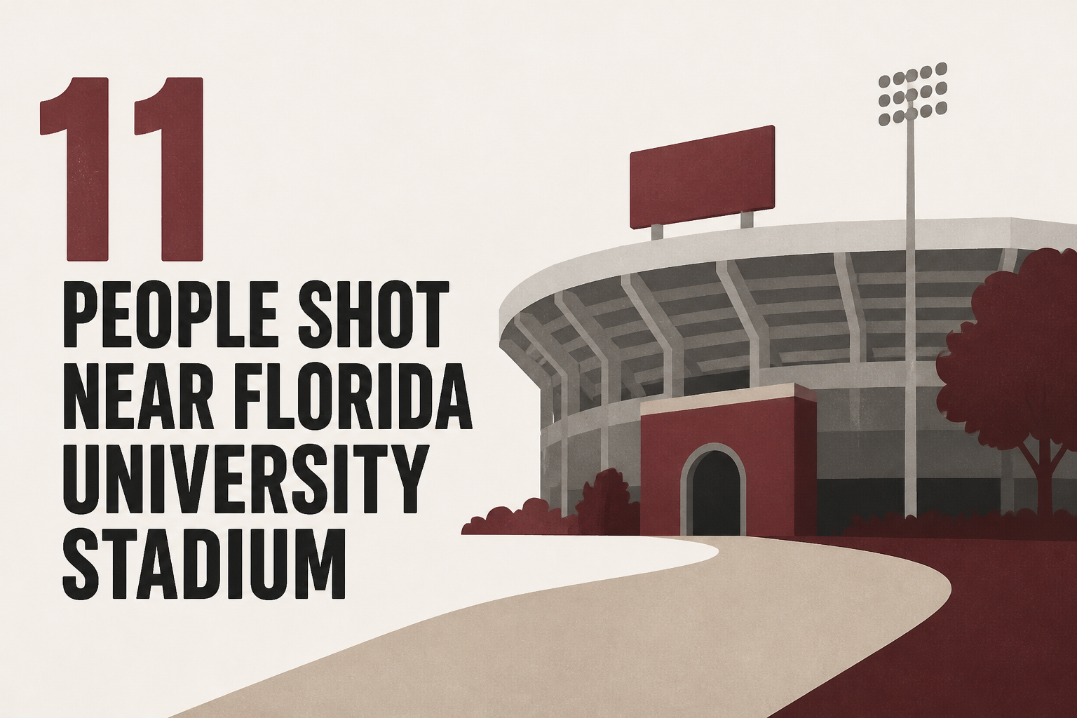 11 people shot near Florida university stadium