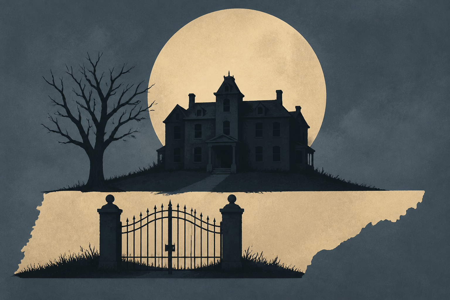 In Tennessee, a man's murder and his wife's death feed into the local legend of a "cursed" mansion