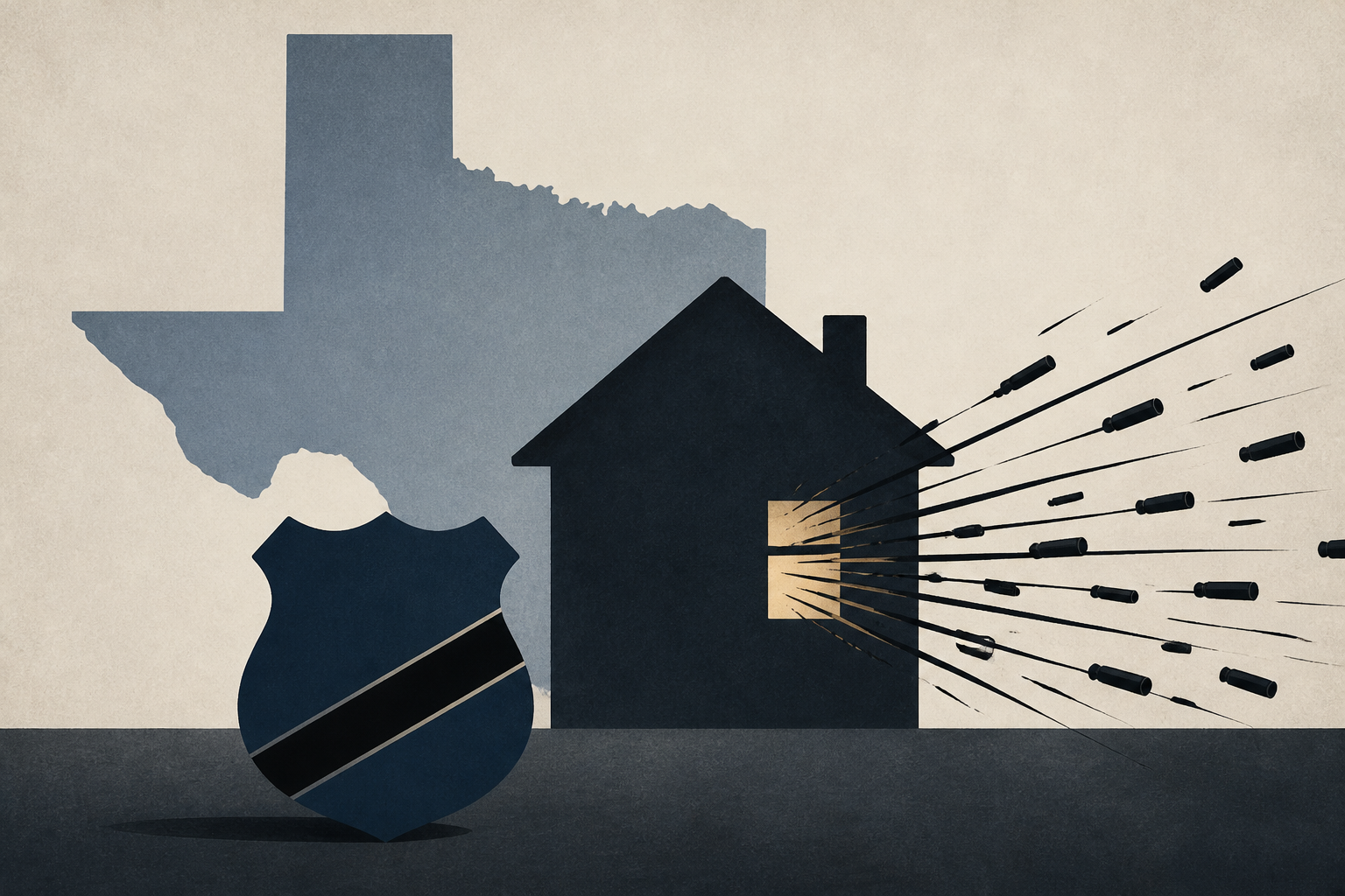 Suspect fired more than 800 rounds as cops arrived at his Texas home leaving one deputy dead