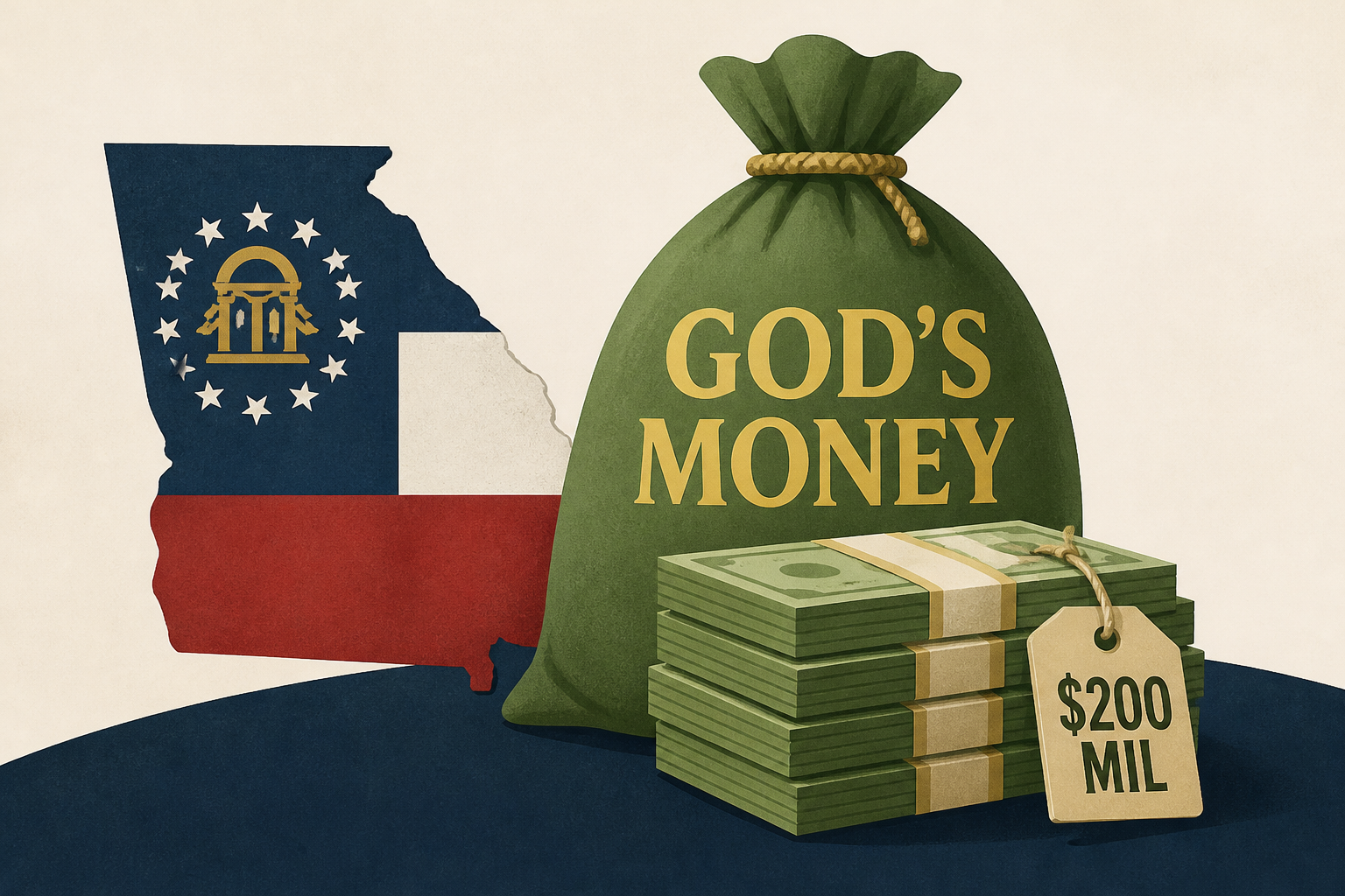 Georgia's 'foster care to billionaire' candidate calls his fortune 'God's money' and spends $200 mil