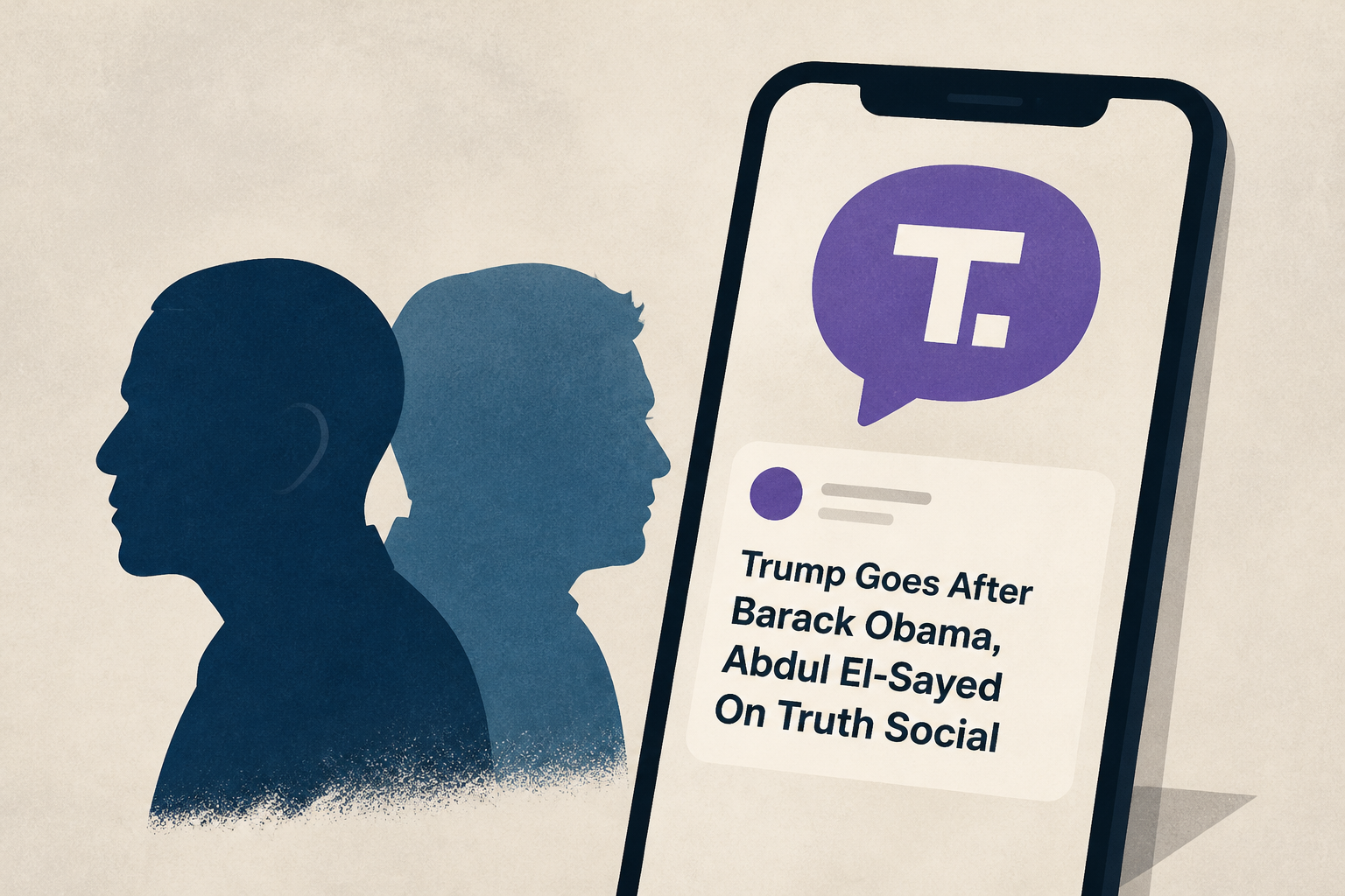 Trump Goes After Barack Obama, Abdul El-Sayed On Truth Social