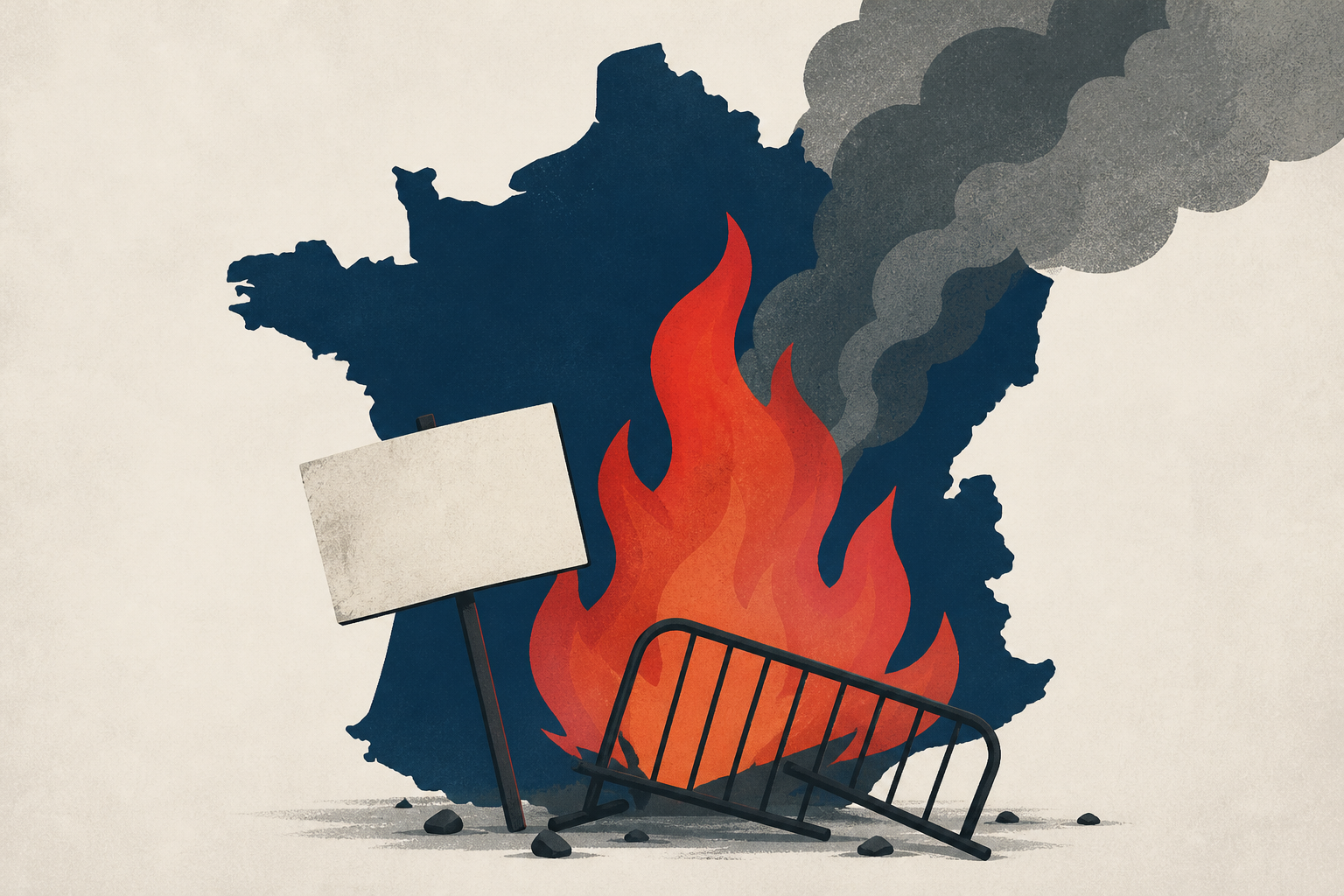 Protests across France again descend into violence