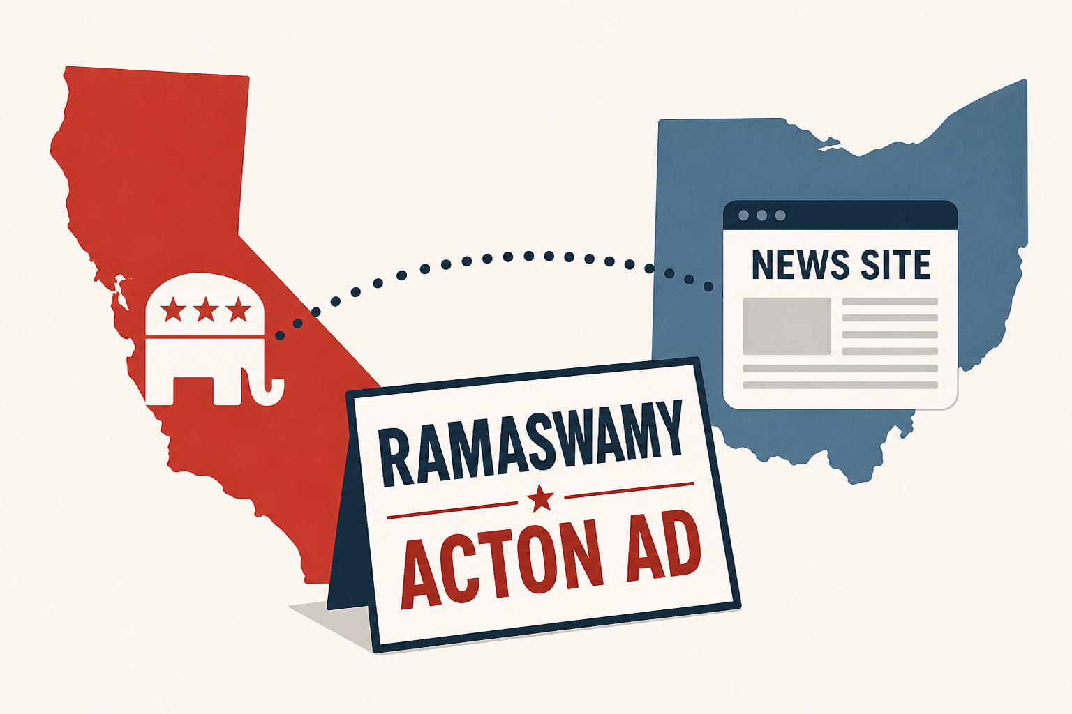 California GOP group linked to Ohio news site promoting Ramaswamy Acton ad