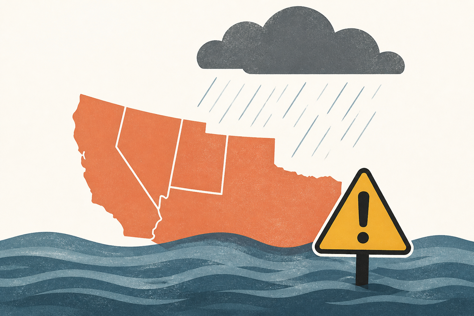 US south-west braces for more flooding after stretch of heavy rain and storms