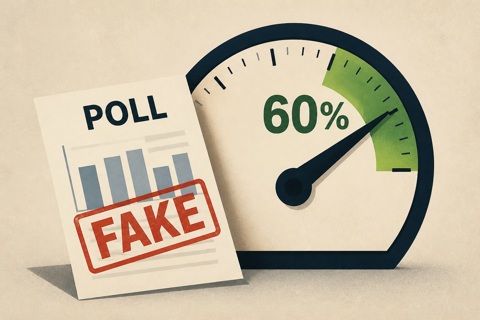 Donald Trump insists polls are fake and claims his approval rating is really at 60%