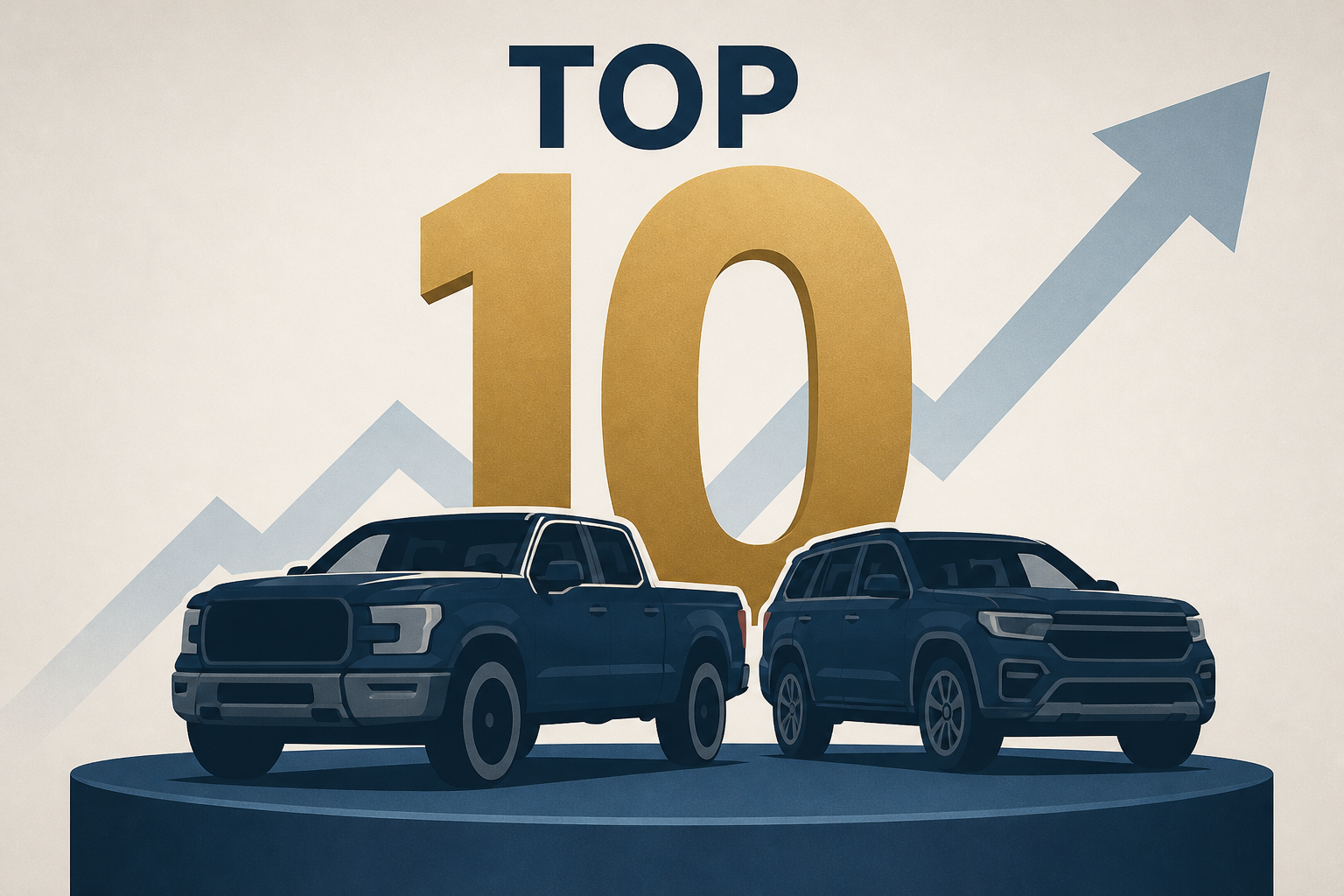 top 10 trucks and SUVs