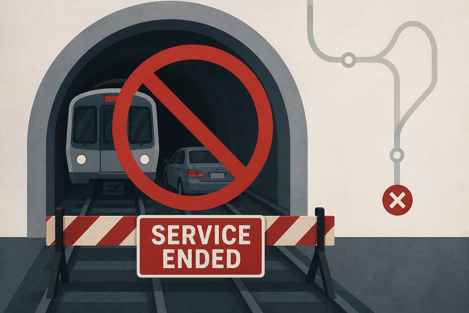 SF Muni ends subway service due to car in tunnel; driver fled