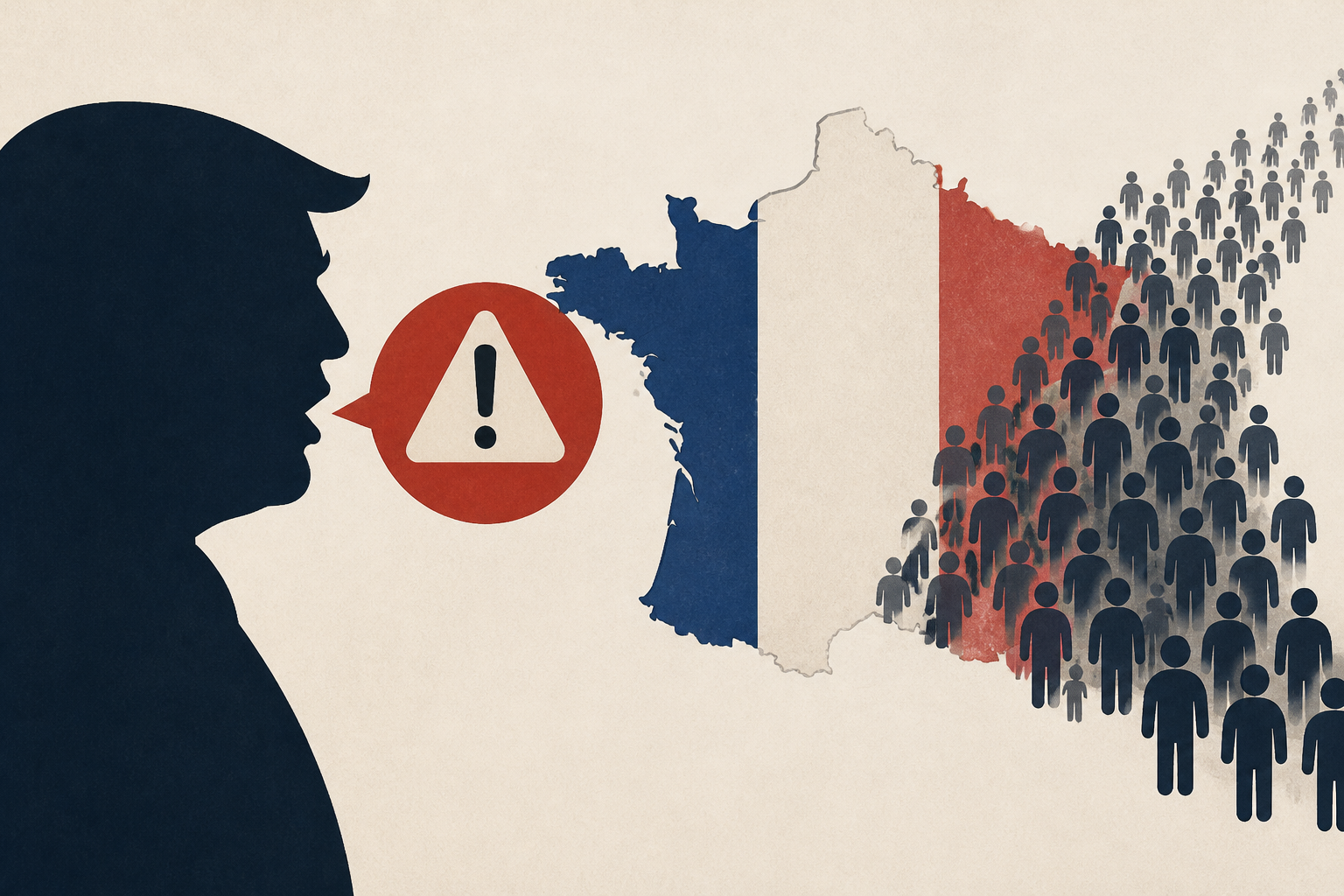 Trump claims he warned Macron that immigration is destroying France
