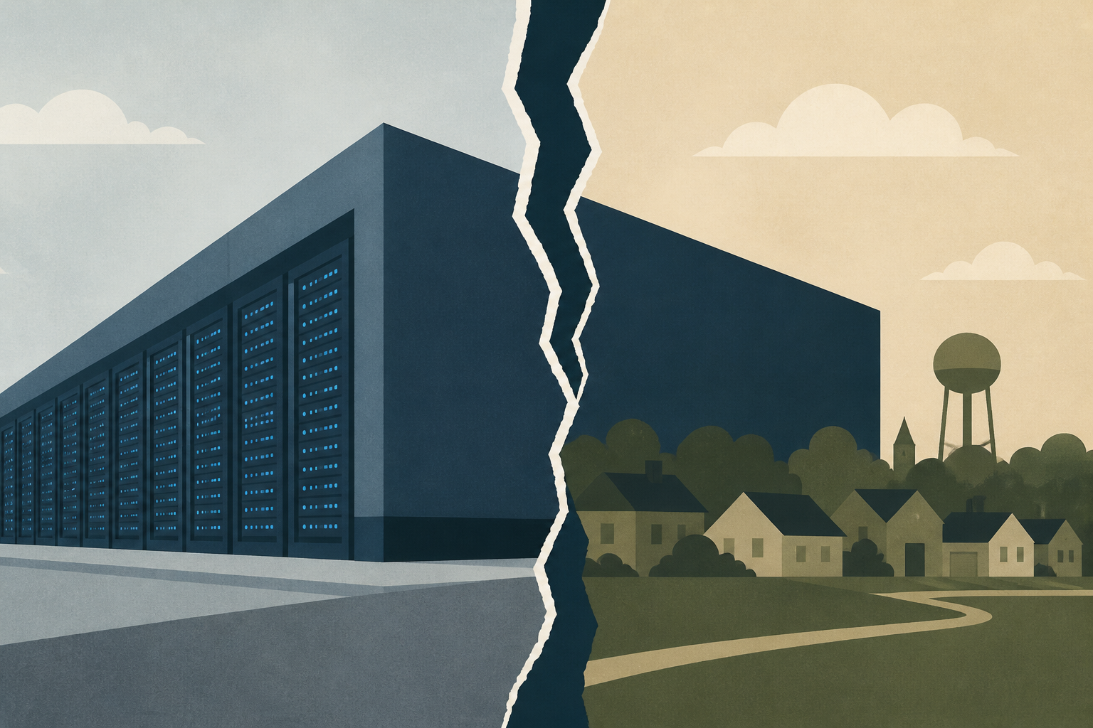 An inside look of the massive data center tearing a Wisconsin community apart
