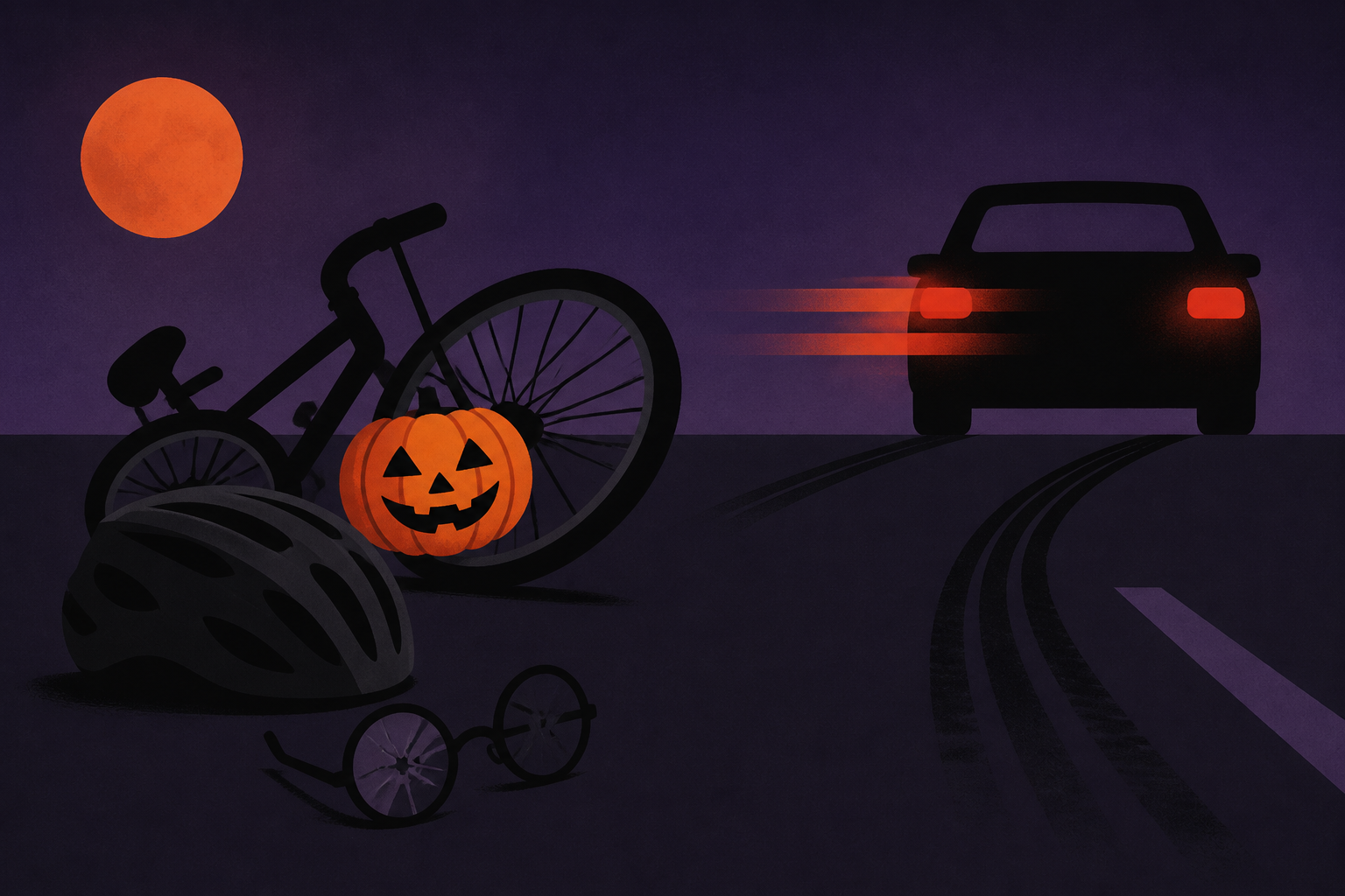 Driver plows into group of 30 bicyclists on Halloween-themed ride, killing 2 before fleeing
