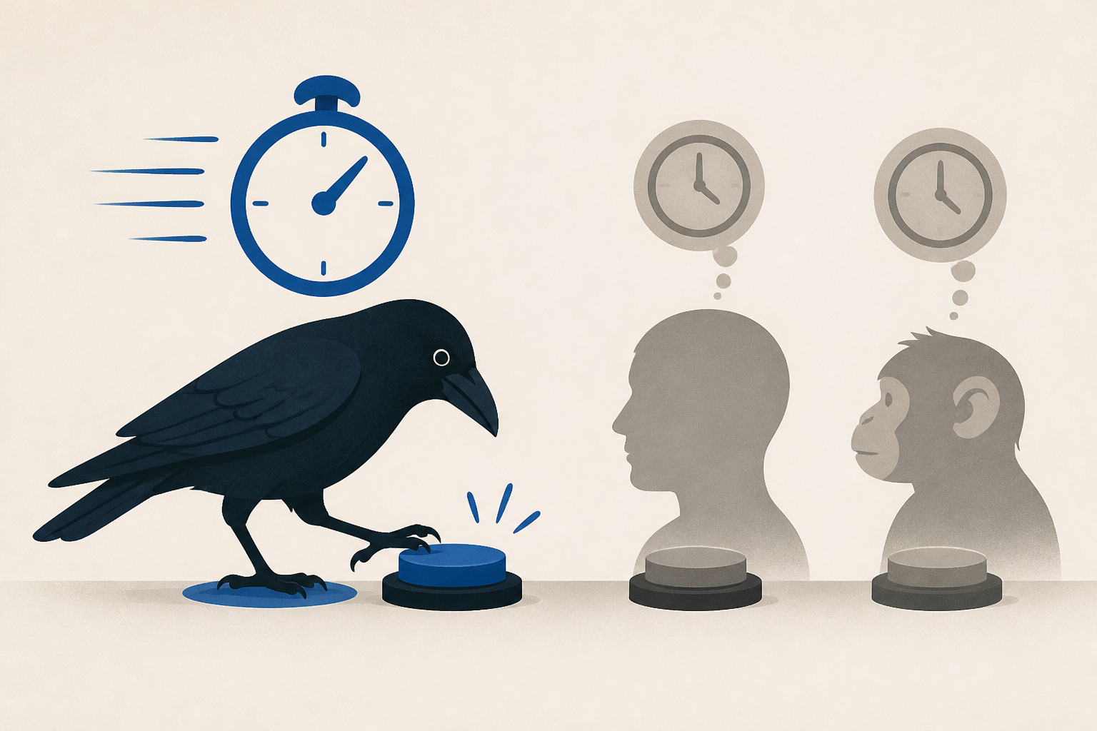 Crows make decisions twice as fast as humans and monkeys