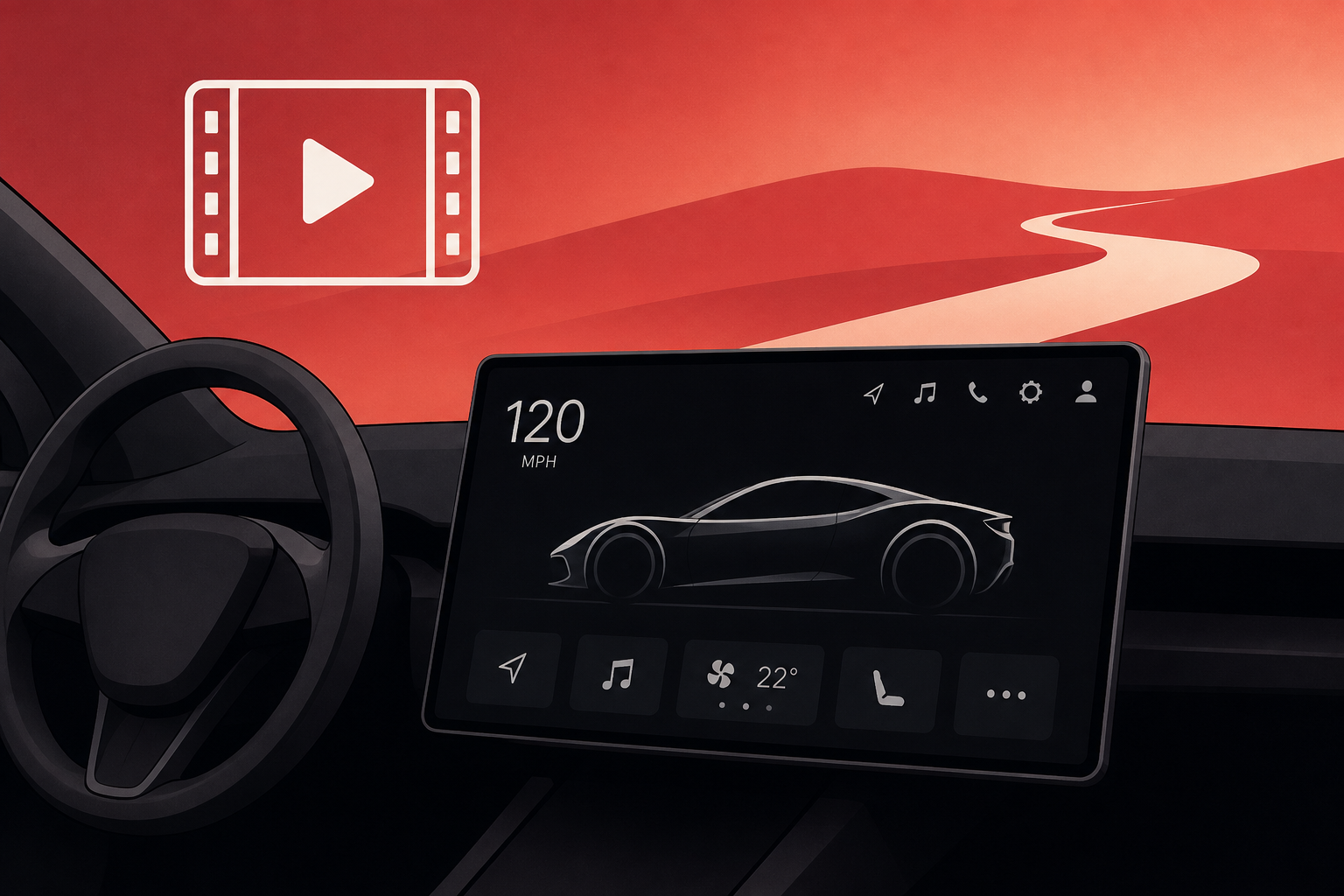 First Look at Tesla's Roadster New User Interface[VIDEO]