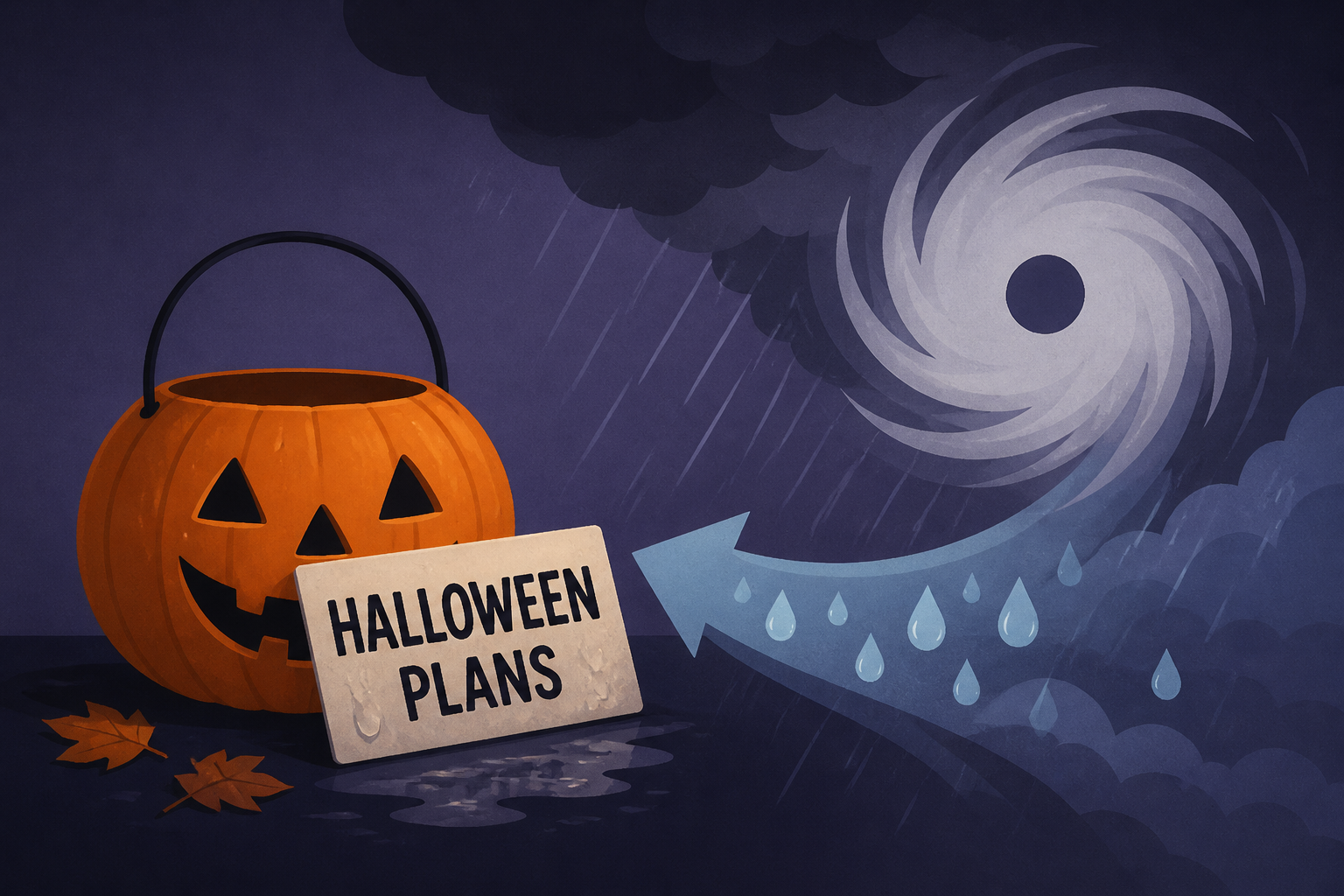 Halloween plans at risk as Tropical Storm Vance moisture fuels widespread storms