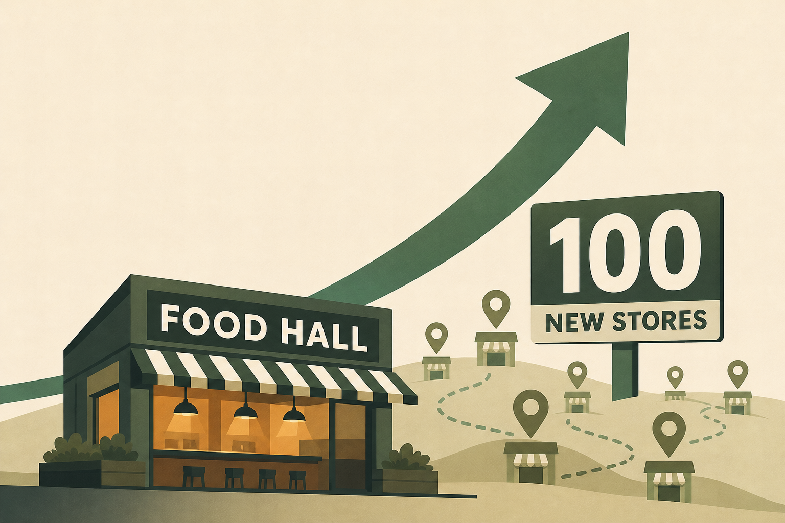Food hall chain to open 100 new stores in expansion effort
