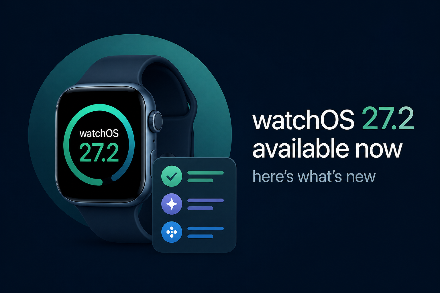 watchOS 27.2 available now for Apple Watch, here’s what’s new