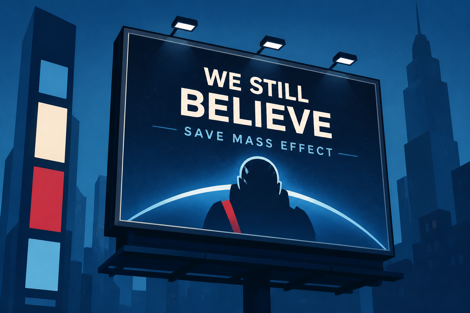 The Fans Trying To Save Mass Effect Just Paid For A Billboard In Times Square