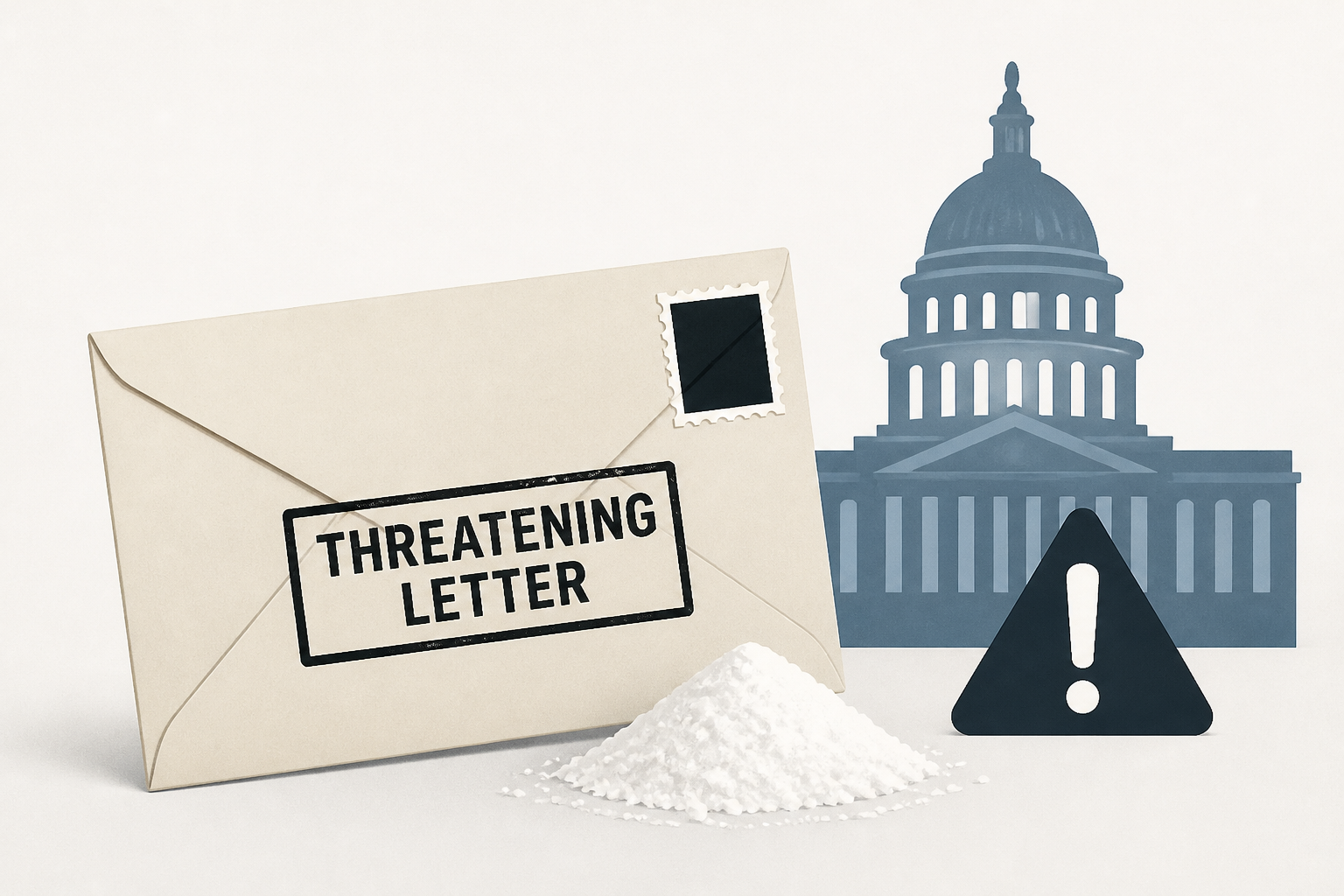 Man charged with mailing threatening letters with white substance to members of Congress