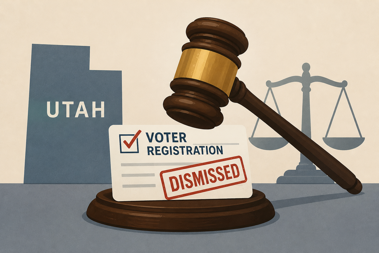 Trump-appointed judge dismisses DOJ's Utah voter registration suit