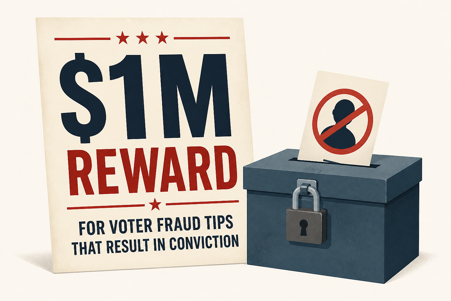 Trump offers $1M reward for voter fraud tips that result in conviction