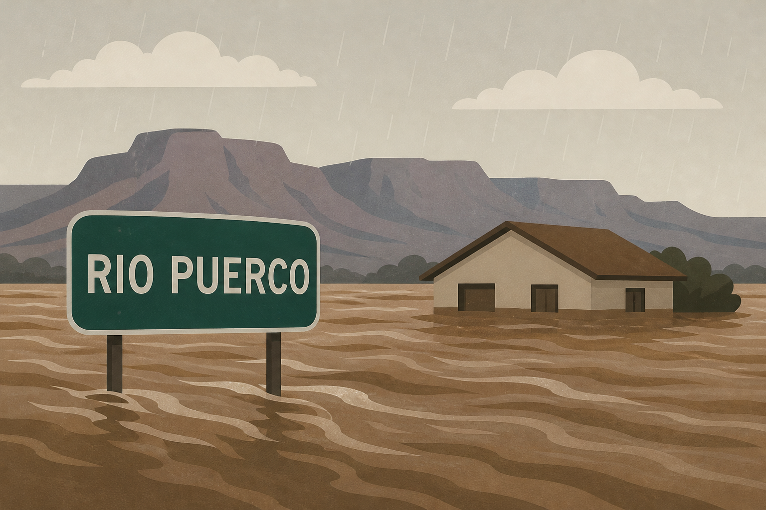 Rio Puerco flooding strands residents in Socorro County
