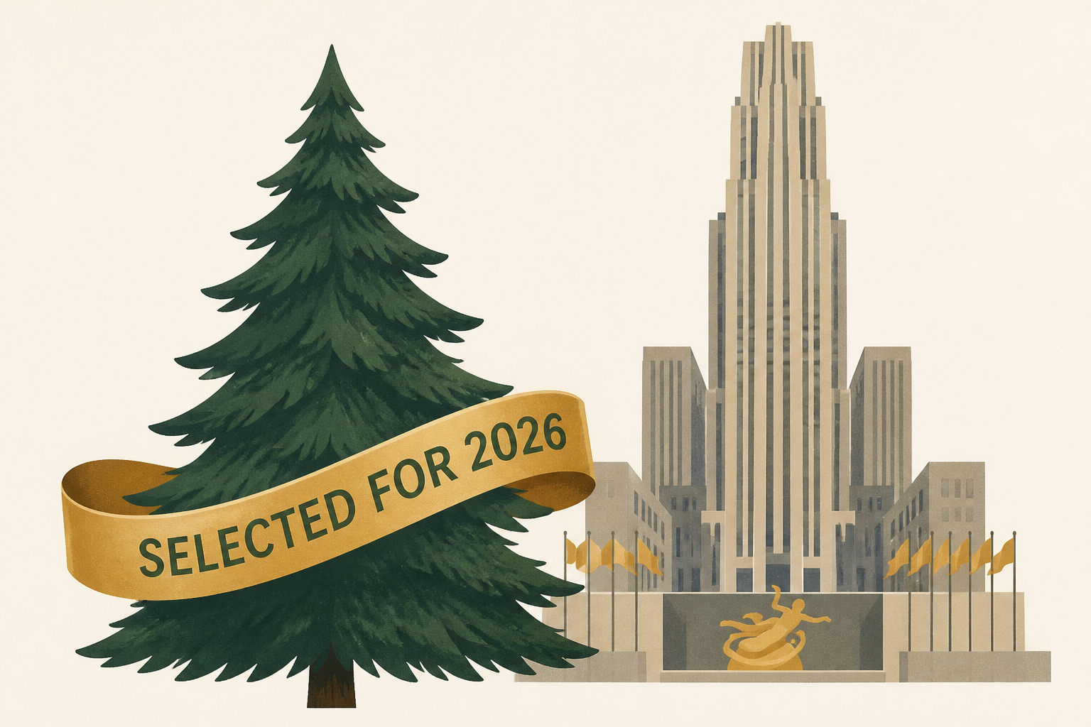 The 2026 Rockefeller Center Christmas tree has been selected