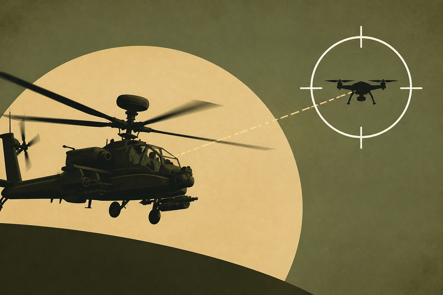 U.S. Army Trains Apache Helicopter Pilots to Shoot Drones
