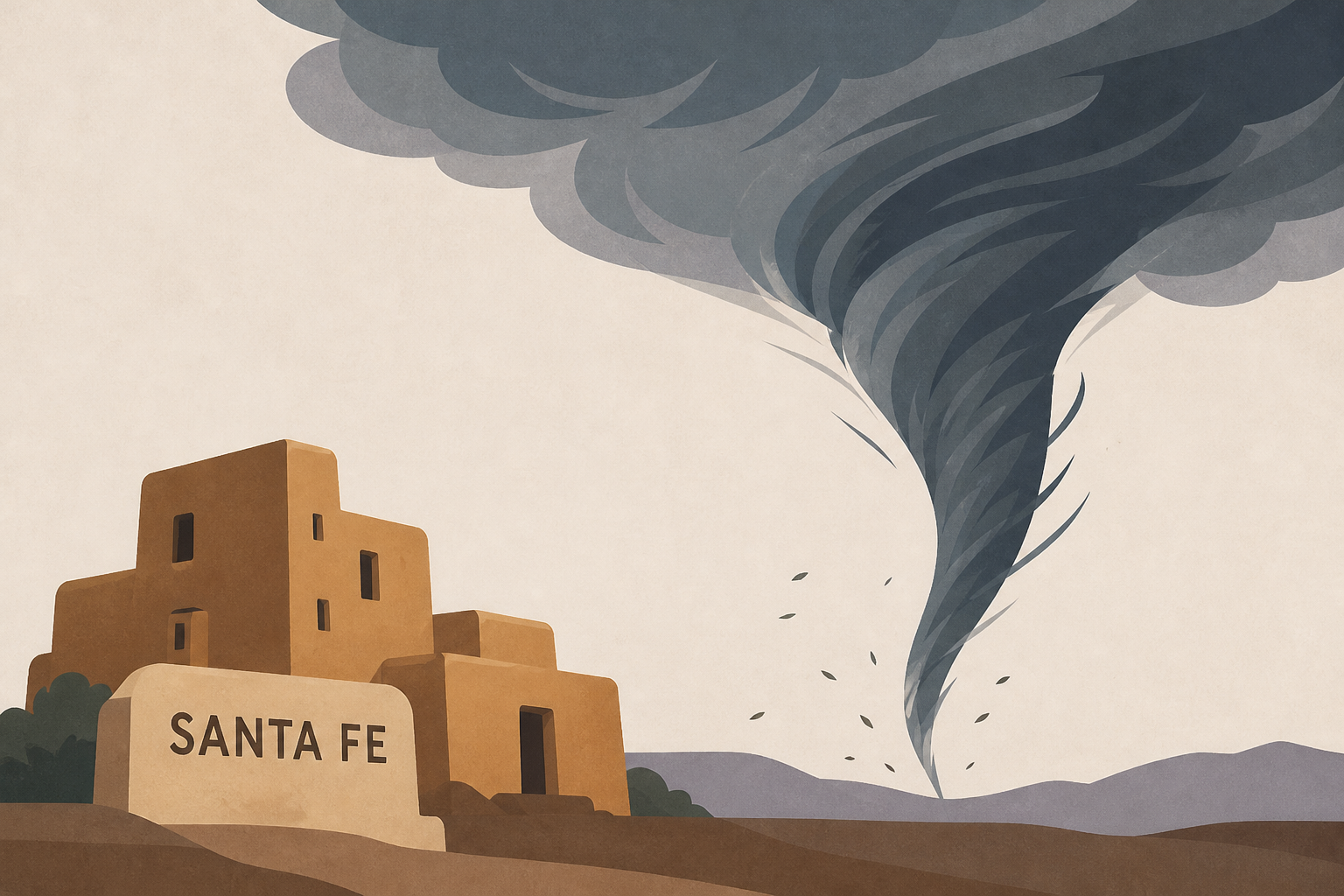Santa Fe residents recount rare EF-1 tornado