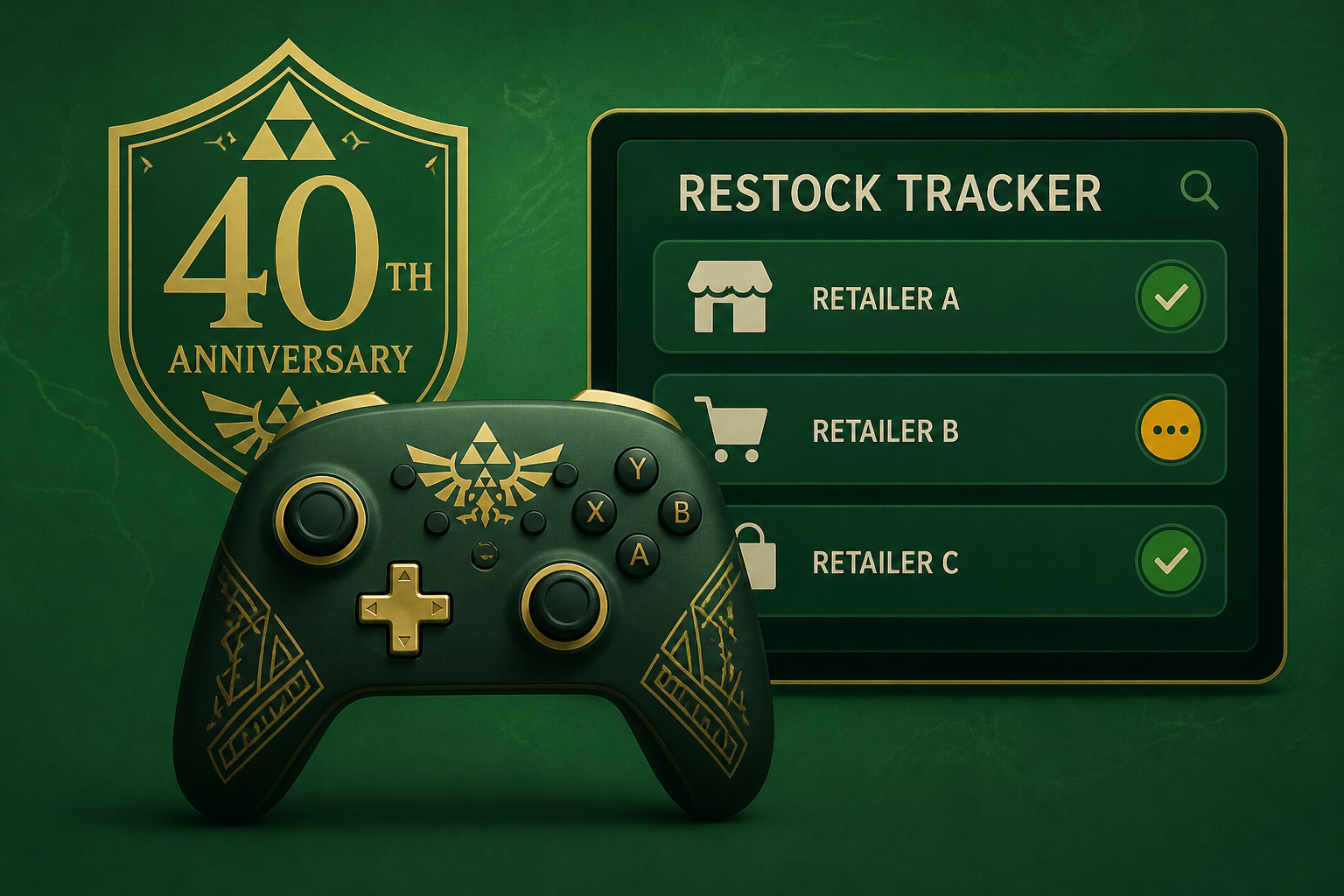 Zelda 40th Anniversary Switch 2 Pro Controller restock tracker: we’re watching these retailers