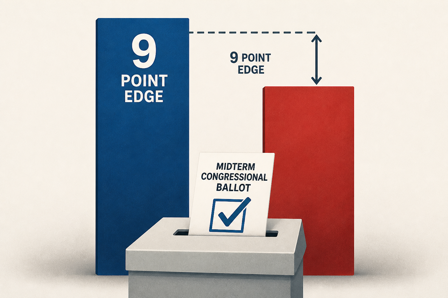 Democrats hold 9-point edge on midterm congressional ballot