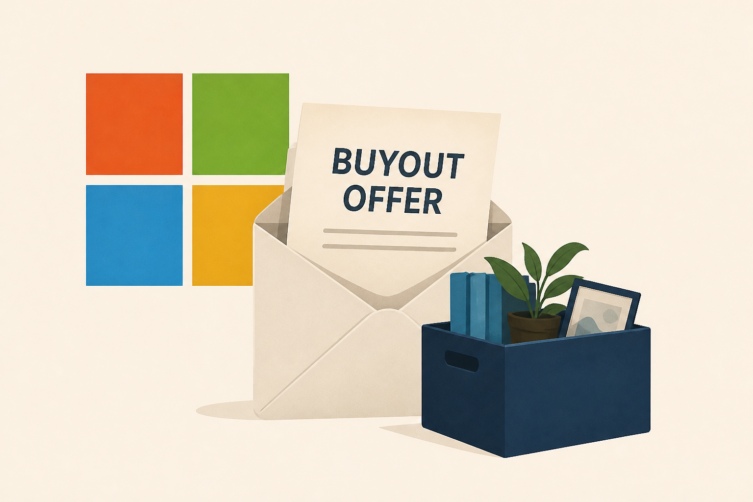Microsoft offers buyouts to around 60,000 employees