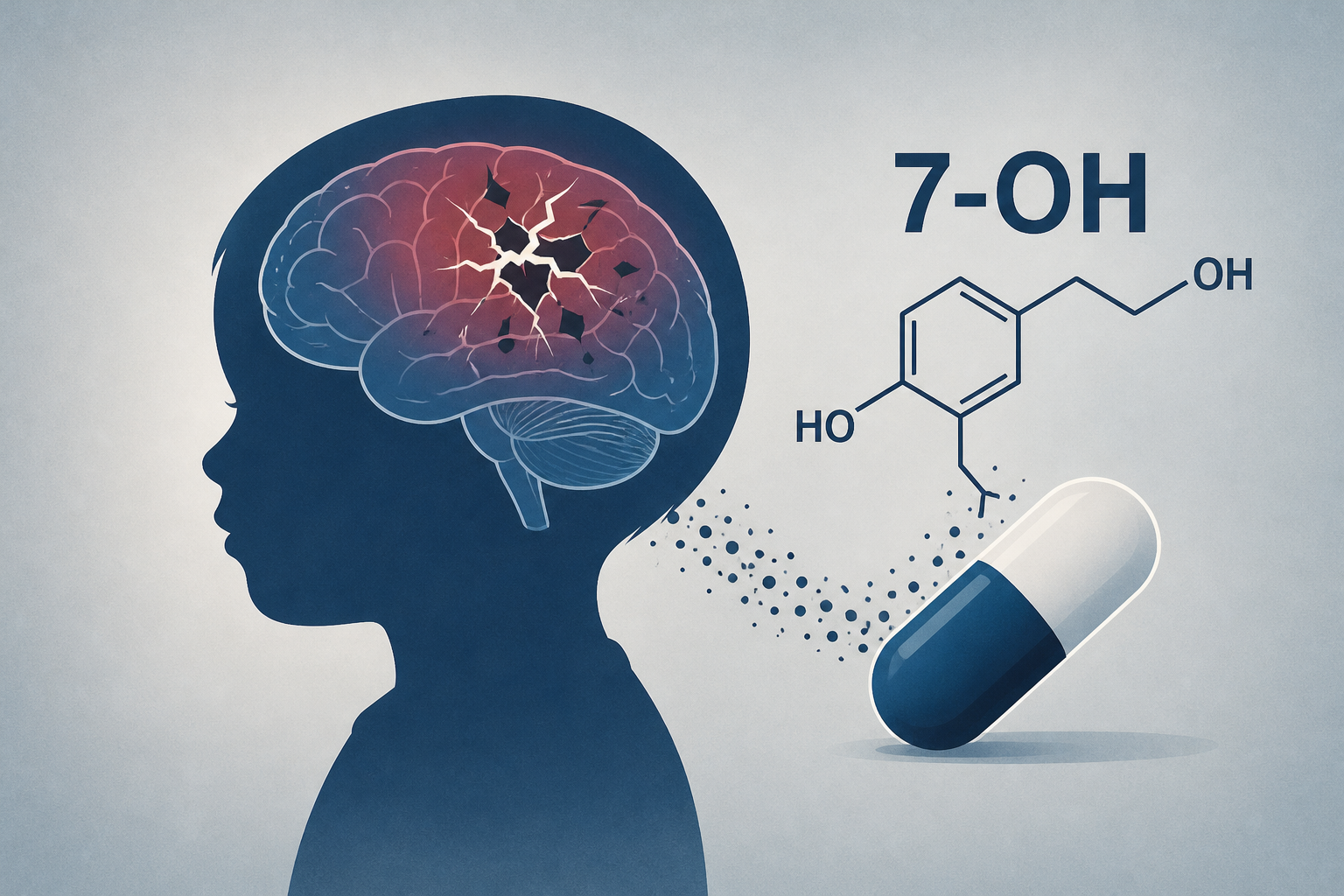 2-year-old suffers catastrophic brain injury after exposure to 7-OH