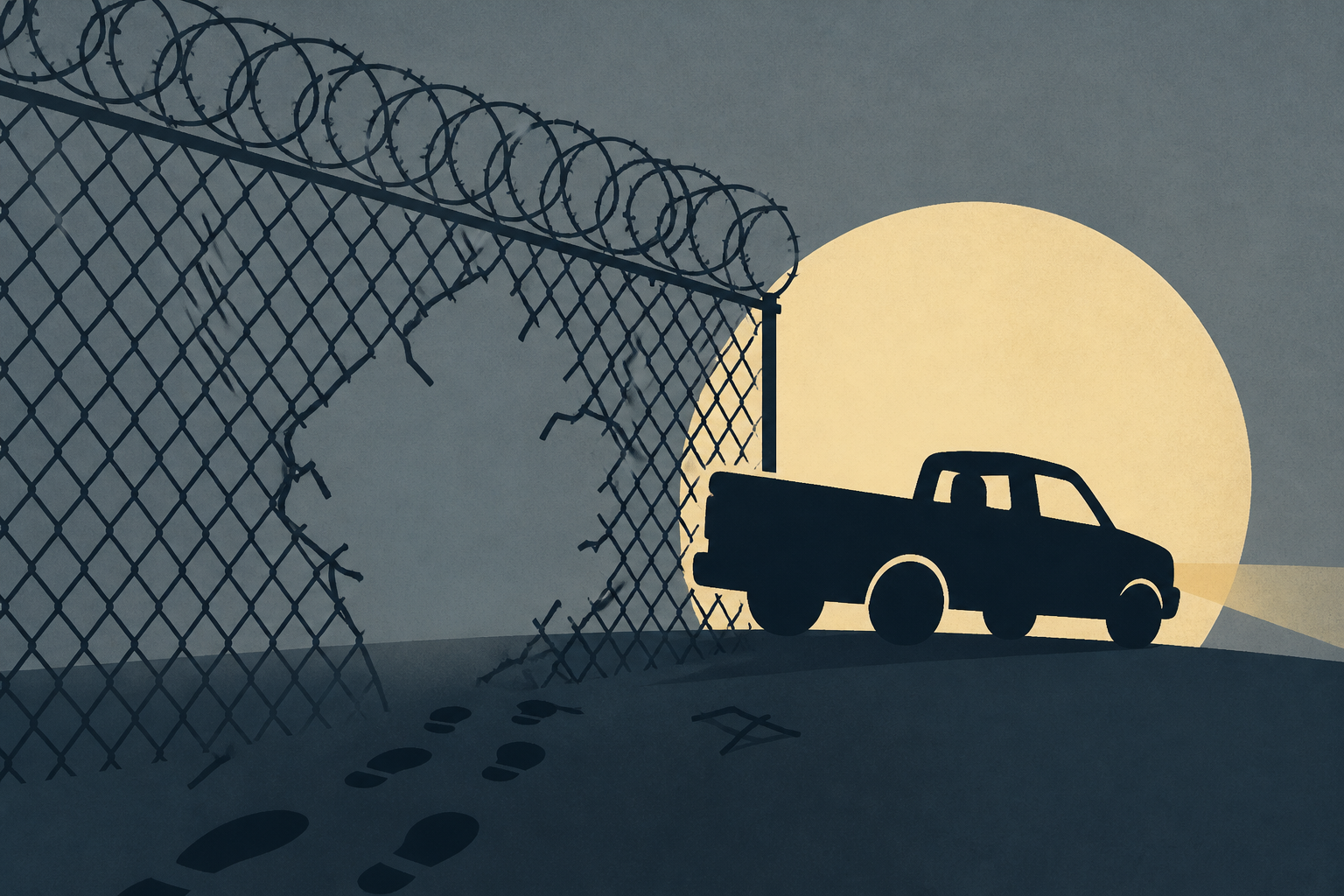 Convicted murderer at large after escaping Tennessee prison through fence, stealing truck