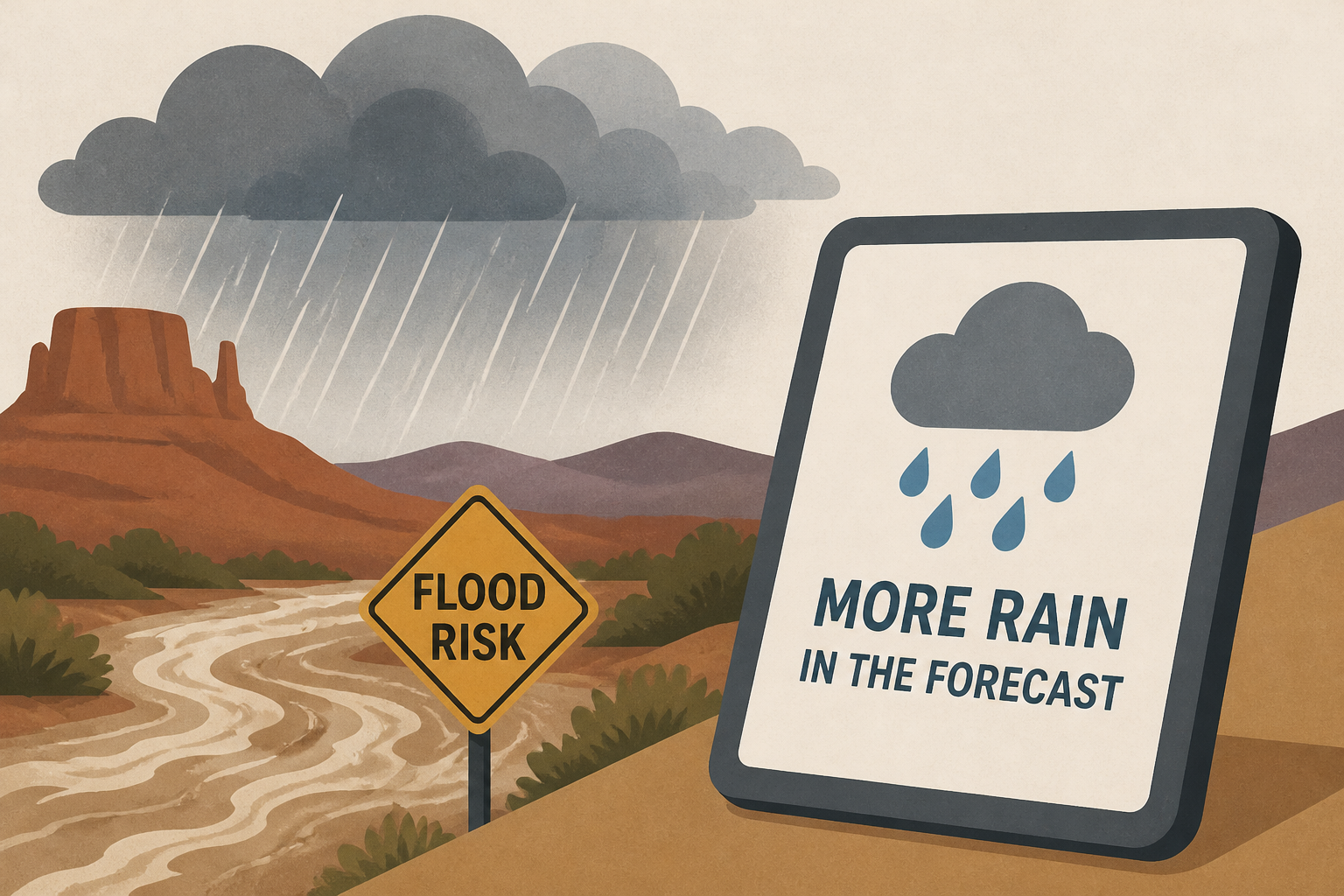 Flood-weary U.S. Southwest eyes forecast for more rain